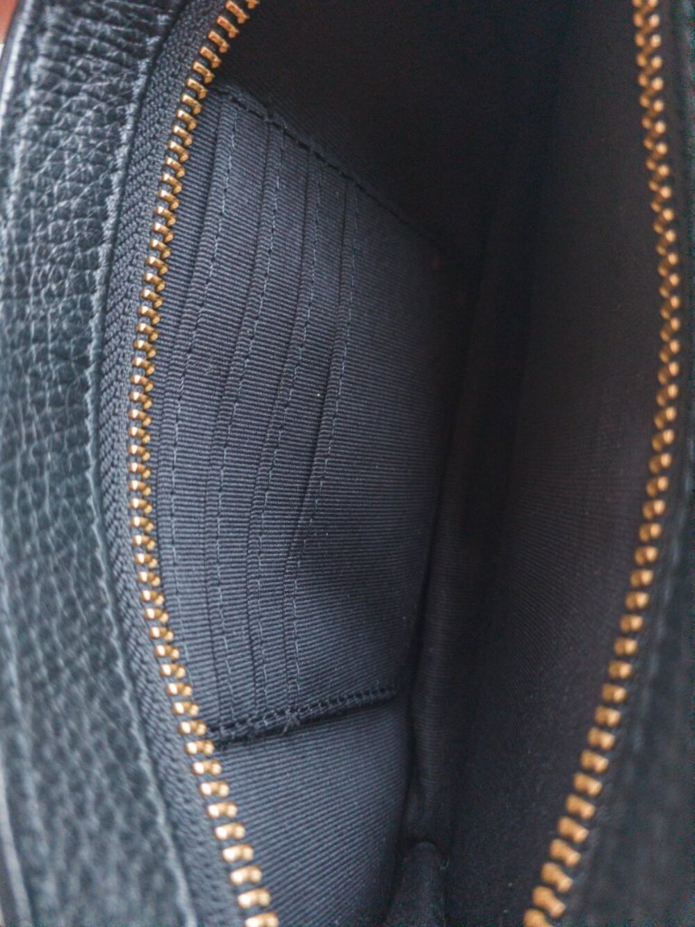 Kiko Pebbled Leather Wallet Crossbody – Black - Picture 8 of 10